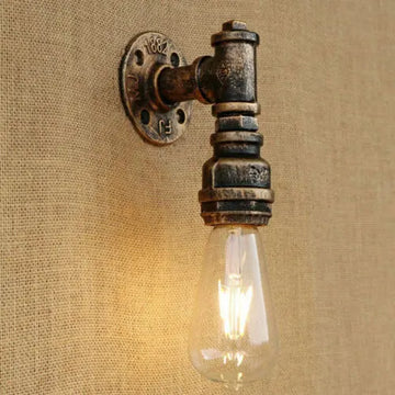 Industrial Vintage Water Pipe Porch Wall Sconce Lamp Wall Light Bar Fixture jorunhe.com